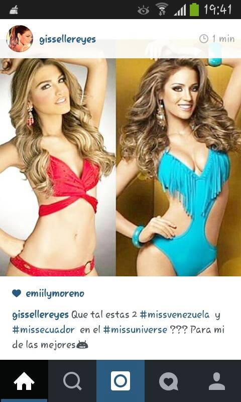 Alejandra Argudo, Miss Ecuador y Migbelis Castellanos Miss Venezuela